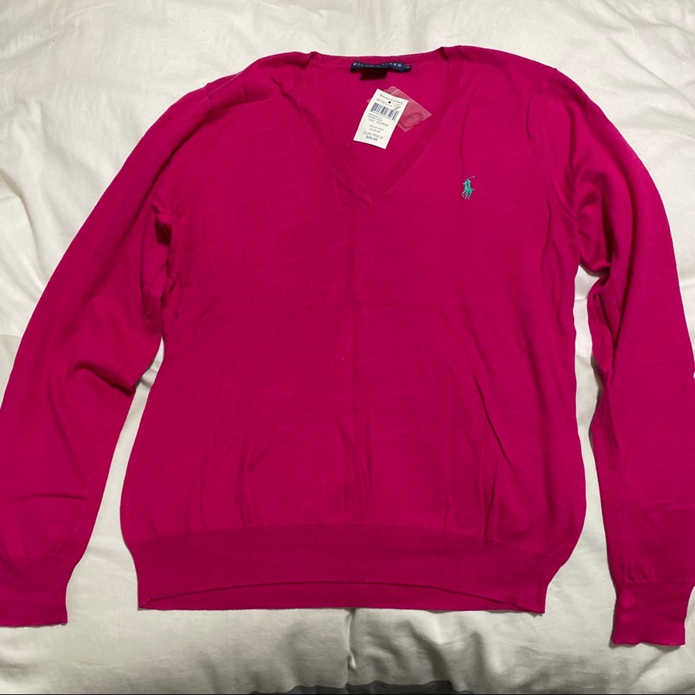 NWT Ralph Lauren V-Neck Sweater, size XL